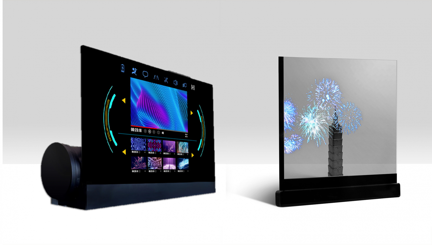 可卷式、折迭性、高透明